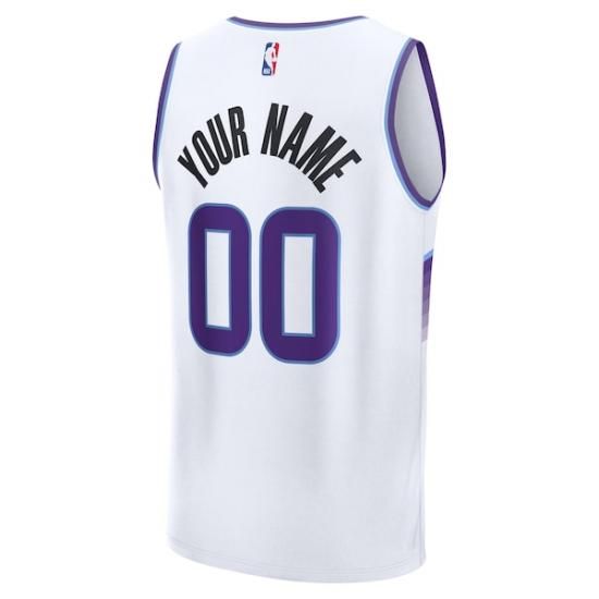 ユタジャズ ファナティクス ファスト ブレーク レプリカ カスタム ジャージー - ホワイト - ア イメージ3