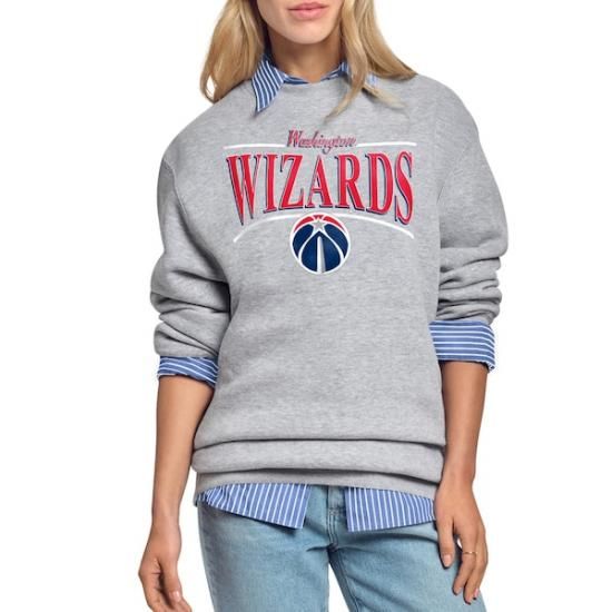 ワシントンウィザーズ スターター レディース アーチ ストライプ フリース クルーneck スウェッ イメージ1