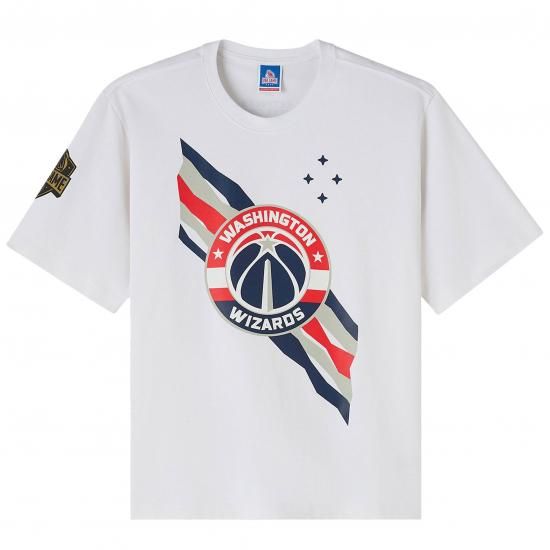 ワシントンウィザーズ OVO x NBA Heavyweight Tシャツ - ホワイト イメージ1