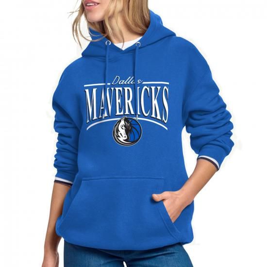 ダラスマーベリックス スターター レディース アーチ ストライプ フリース パーカー - ブルー イメージ1