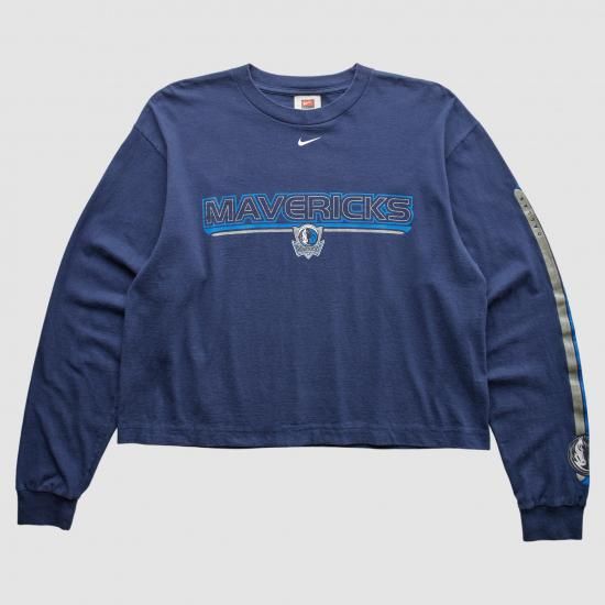 ダラスマーベリックス Nike 2000s ロングスリーブ Tシャツ - ネイビー - S バイ フ イメージ1