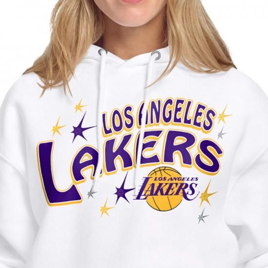 ロサンゼルス・レイカーズ スターター レディース ファイヤーworks フリース パーカー - ホワ イメージ3
