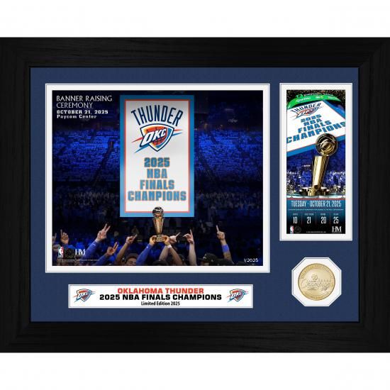 オクラホマシティサンダー ハイランドミント 2025 NBA ファイナル チャンピオン バナー Ra イメージ1