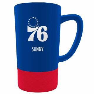 フィラデルフィアセブンティシクサーズ チーム ロゴ 16オンス(473ml) (入れたい「文字」を備 サムネイル