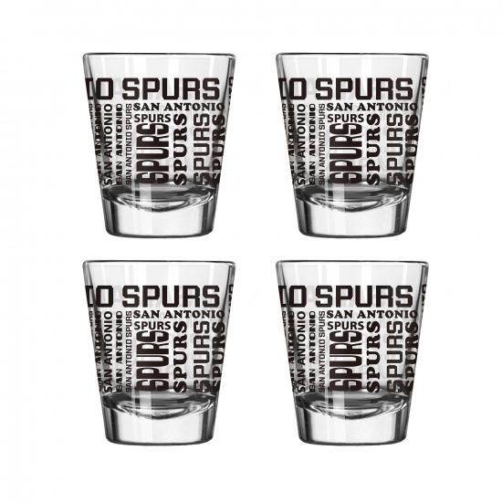サンアントニオスパーズ 4パック 2オンス(60ml) ショットグラス セット イメージ1