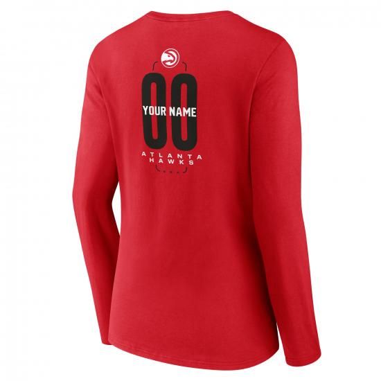 アトランタホークス レディース センターコート ネーム&ナンバー カスタム ロングスリーブ Vネック イメージ3