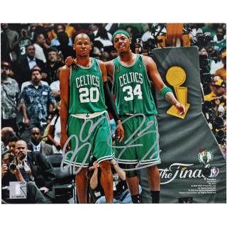 ポール・ピアース & レイ・アレン ボストンセルティックス 直筆サイン入り 2008 NBA ファイ サムネイル