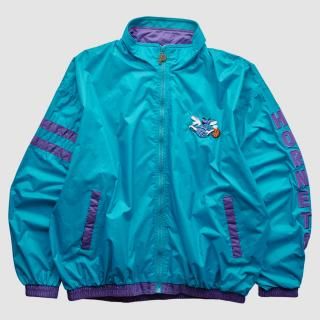 シャーロットホーネッツ プロ プレーヤー 90s フル ジップ ジャケット - ティール - XL サムネイル