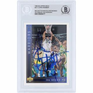 クリス・ウェバー ゴールデンステイトウォリアーズ 直筆サイン入り 1993-94 アッパーデッキ社 サムネイル