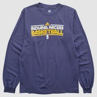 インディアナペイサーズ Adidas 2000s ロングスリーブ Tシャツ - ネイビー - S バ サムネイル