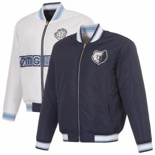 メンフィスグリズリーズ JH デザイン リバーシブル フル-ジップ Flight ジャケット - ネ サムネイル