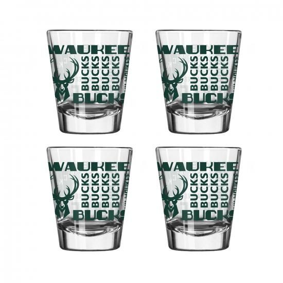 ミルウォーキーバックス 4パック 2オンス(60ml) ショットグラス セット イメージ1
