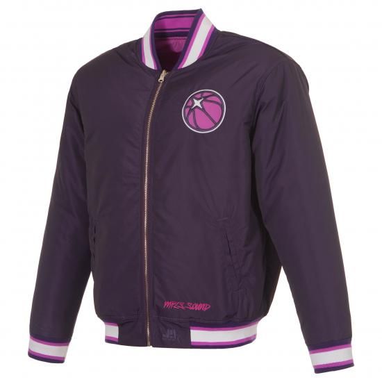 ミネソタティンバーウルブズ JH デザイン リバーシブル フル-ジップ Flight ジャケット - イメージ2