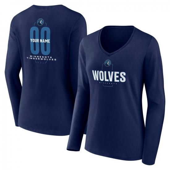 ミネソタティンバーウルブズ レディース センターコート ネーム&ナンバー カスタム ロングスリーブ イメージ1