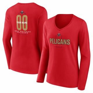 ニューオーリンズペリカンズ レディース センターコート ネーム&ナンバー カスタム ロングスリーブ サムネイル