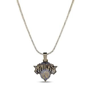 ニューヨークニックス GLD 18K イエロー ゴールド ロゴ ペンダント & 20