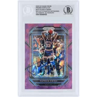 パトリック・ユーイング ニューヨークニックス 直筆サイン入り 2022-23 パニーニ Prizm サムネイル