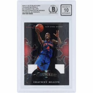 Chauncey Billups ニューヨークニックス 直筆サイン入り 2010-11 パニーニ エ サムネイル