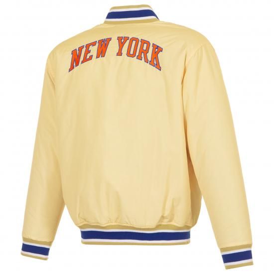 ニューヨークニックス JH デザイン リバーシブル フル-ジップ Flight ジャケット - クリ イメージ4