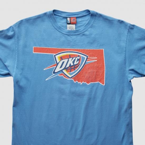 オクラホマシティサンダー マジェスティック 2000s Tシャツ - ライト ブルー - S バイ イメージ2