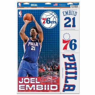ジョエル・エンビード フィラデルフィアセブンティシクサーズ ウィンクラフト 11'' x 17'' サムネイル