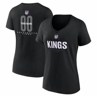 サクラメントキングス レディース センターコート ネーム&ナンバー カスタム Vネック Tシャツ - サムネイル