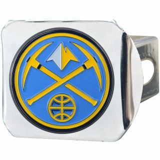 デンバーナゲッツ ロゴ ブランドs カラー オン クローム ヒッチ カバー サムネイル