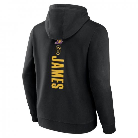 ロサンゼルス・レイカーズ プレイmaker ネーム&ナンバー プルオーバー パーカー - ブラック イメージ3