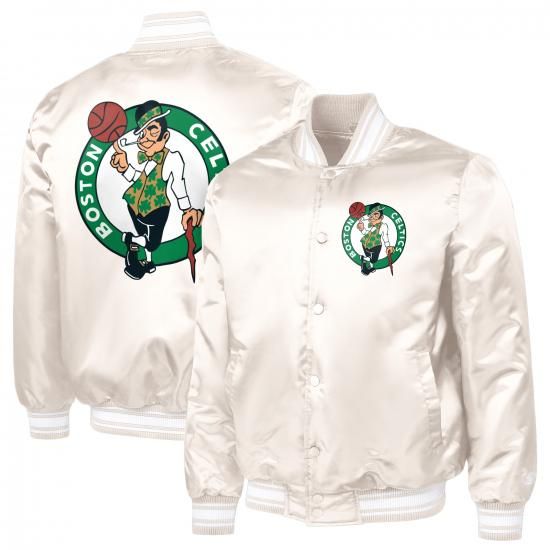 ボストンセルティックス スターター ダブル チーム サテン ヴィーシティ フル-Snap ジャケット イメージ3