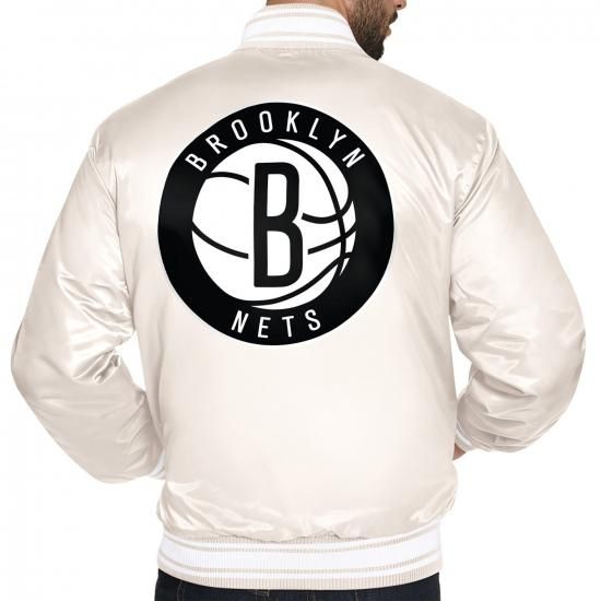 ブルックリンネッツ スターター ダブル チーム サテン ヴィーシティ フル-Snap ジャケット - イメージ2