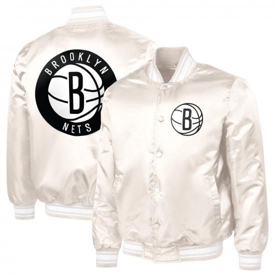 ブルックリンネッツ スターター ダブル チーム サテン ヴィーシティ フル-Snap ジャケット - イメージ3