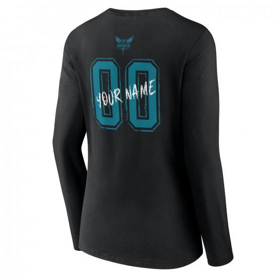 シャーロットホーネッツ レディース Hustle カスタム ロングスリーブ Vネック Tシャツ - イメージ3