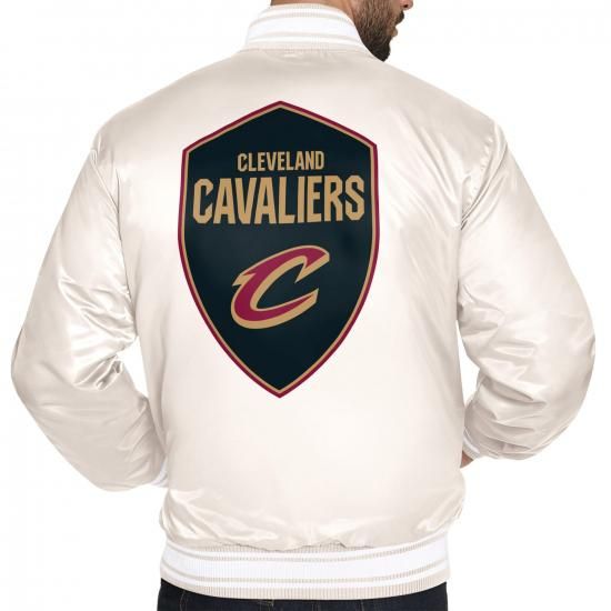 クリーブランドキャバリアーズ スターター ダブル チーム サテン ヴィーシティ フル-Snap ジャ イメージ2