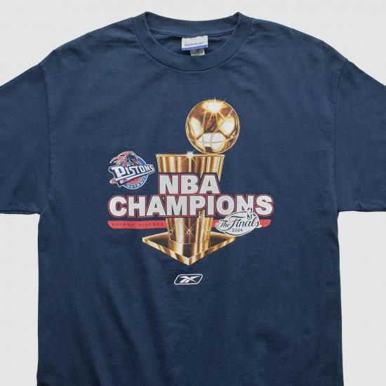デトロイトピストンズ リーボック 2004 Tシャツ - ネイビー - M バイ ファナティクス リ イメージ2