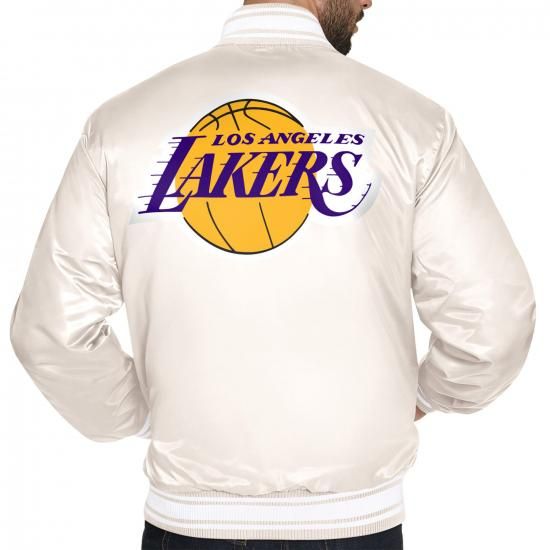 ロサンゼルス・レイカーズ スターター ダブル チーム サテン ヴィーシティ フル-Snap ジャケッ イメージ2
