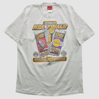 NBA �ե����ʥ� �꡼�ܥå� 2002 T����� - �ۥ磻�� - XL �Х� �ե��ʥƥ����� ��