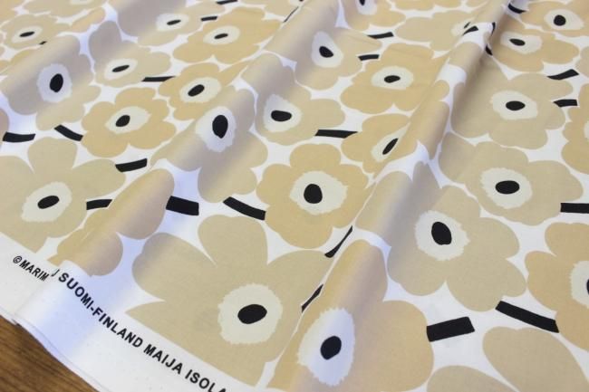 ミニウニッコ Mini Unikko ベージュ コットンファブリック 50cm マリメッコ Marimekko リベルテ Liberte ワールドセレクトストアリベルテ ミニウニッコ Mini Unikko ベージュ コットンファブリック 50cm マリメッコ Marimekko リベルテ Liberte ワールドセレクトストアリベルテ