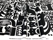 カンテレーンクッツ(KANTELEENKUTSU)ブラック コットンファブリック(50cm)マリメッコ(marimekko)041601