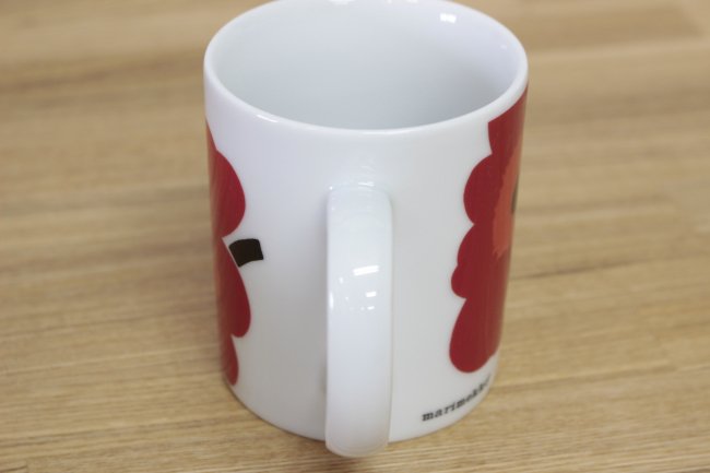 マリメッコ Marimekko ウニッコ Unikko 廃盤 マグカップ レッド