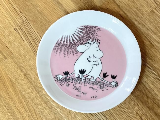 未使用　アラビア　プレート　旧ロゴ　ムーミン　限定　廃盤 3/6 ARABIA／アラビア／ムーミン廃盤／レアウォールプレート