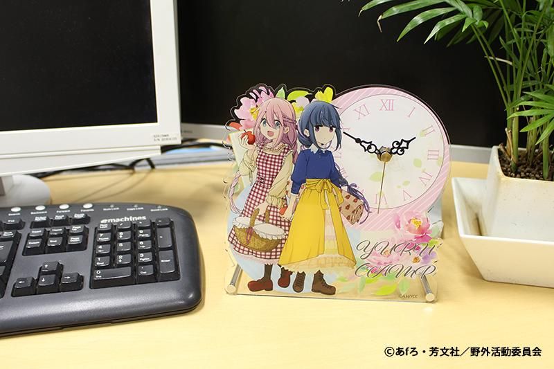 ゆるキャン△ 森ガール アクリル置時計 - しーぷらショップ