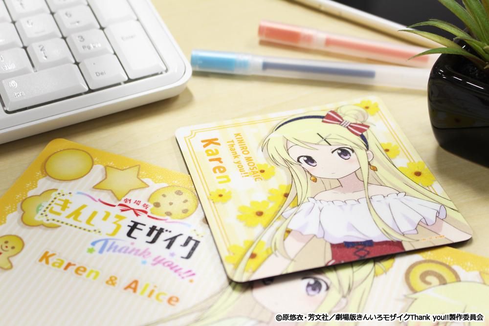 きんいろモザイクThank you!! ラバーマットコースター【九条カレン】