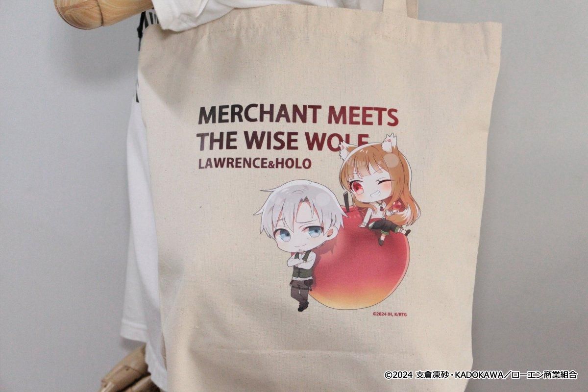狼と香辛料 超電撃文庫展 トートバック 狼と香辛料 ぷちちょこキャンバストートバッグ【リンゴ】