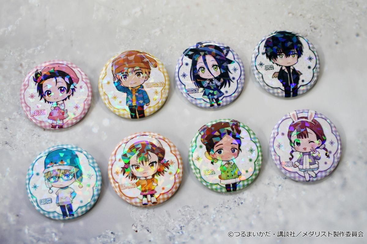 30点 メダリスト マンガ展 ホログラム缶バッジ グッズ-バッチ】メダリスト トレーディングホログラム缶バッジ