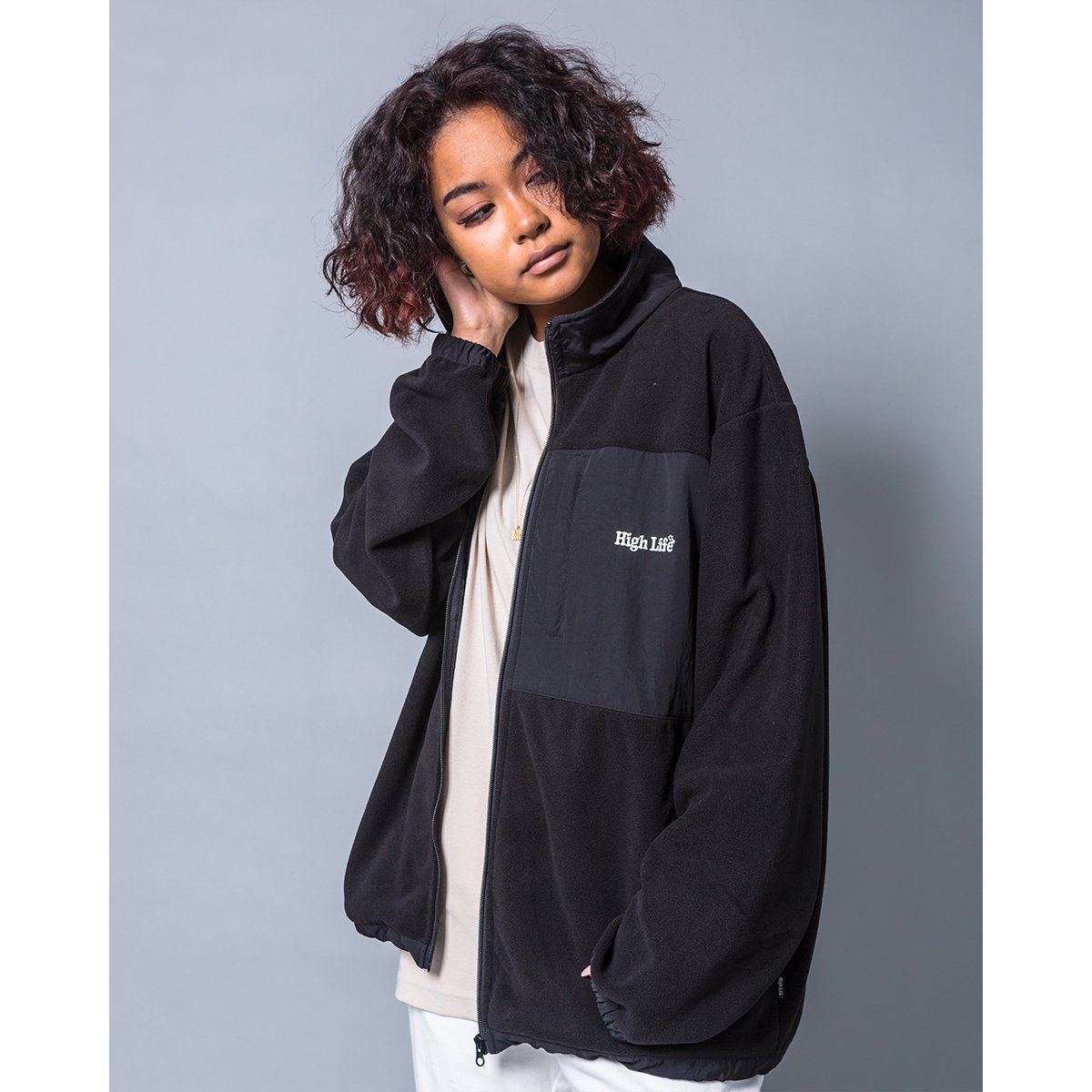 HighLife / Fleece ZipUp Jackets - Black - - HighLife Online Store |  ハイライフ公式オンラインストア