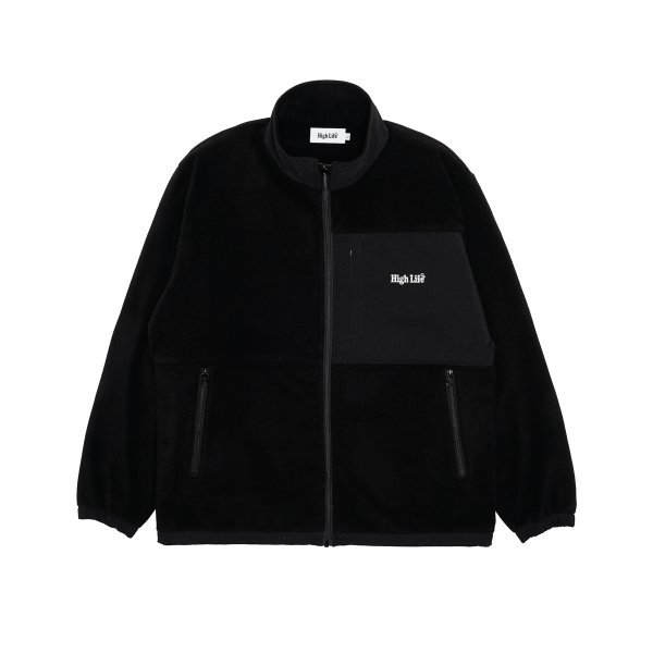HighLife / Fleece ZipUp Jackets - Black -