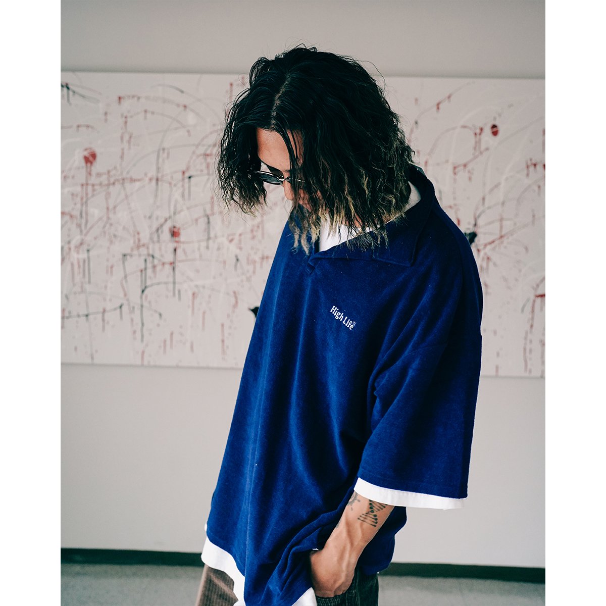 HighLife / Terry Big Polo Shirts - Navy - - HighLife Online Store ...
