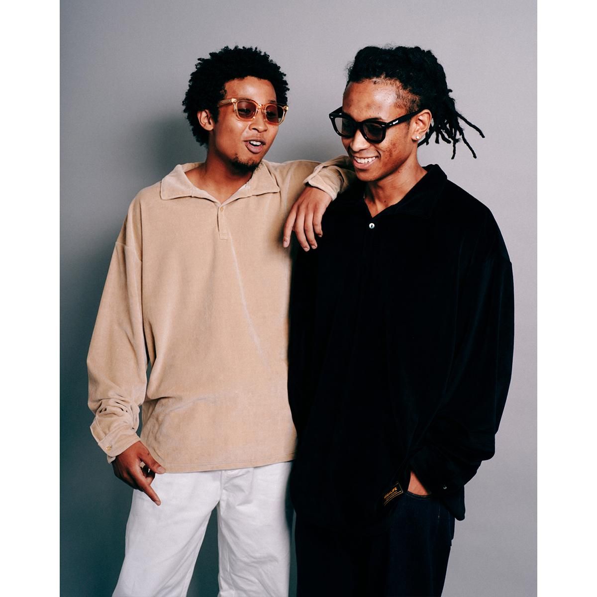 HighLife / Velour Polo Shirts - Black - - HighLife Online