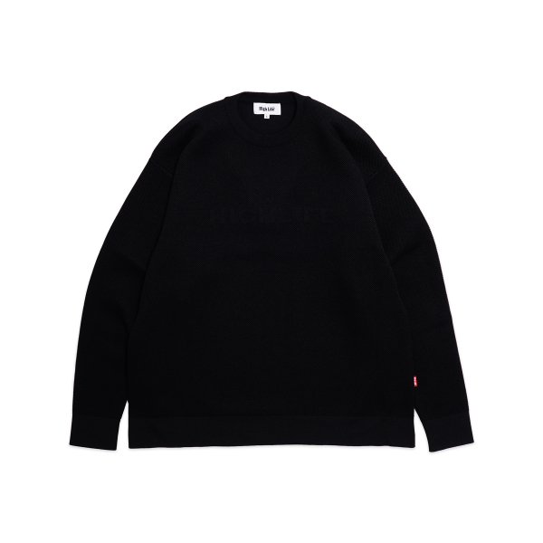 HighLife / Jacquard Sweater - Black -