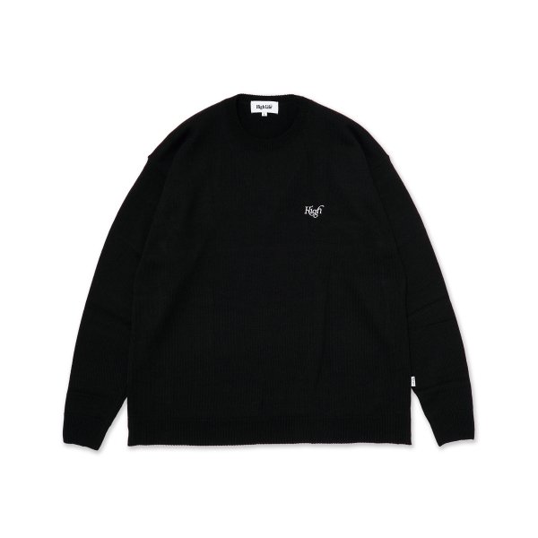 HighLife / Wide Sweater - Black -